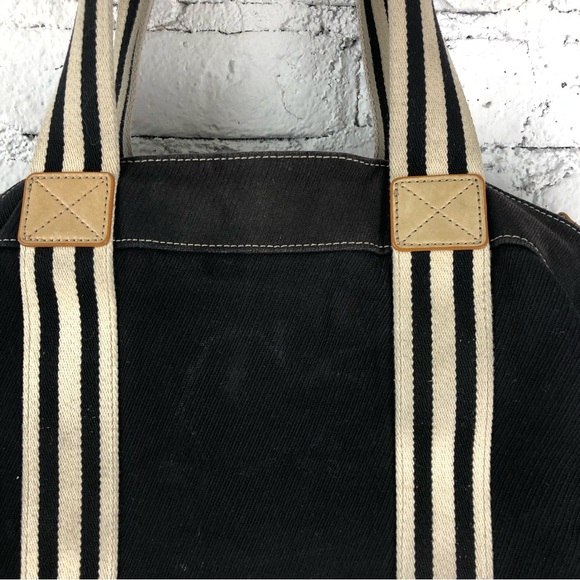 Pottery Barn Kids Black and Tan Striped Bag - Picture 8 of 12
